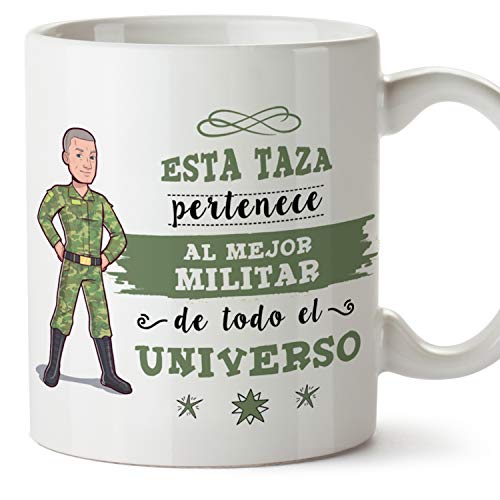 MUGFFINS Taza Soldado Hombre (Mejor del Universo) - Regalos Originales y Divertidos de Carrera Militar