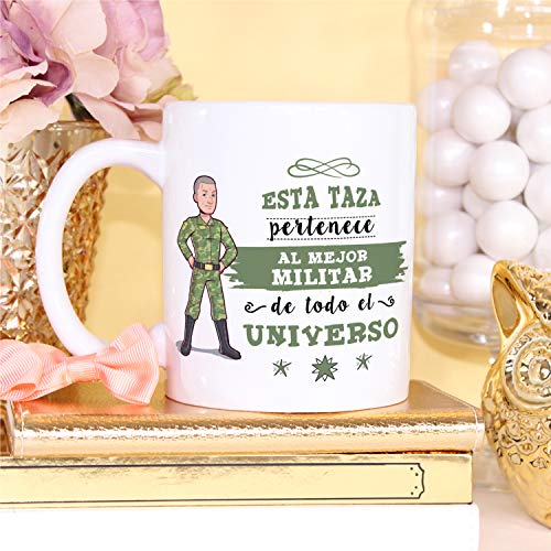 MUGFFINS Taza Soldado Hombre (Mejor del Universo) - Regalos Originales y Divertidos de Carrera Militar