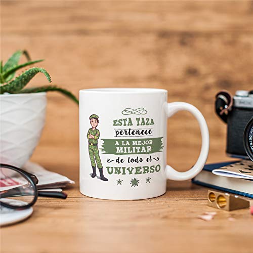 MUGFFINS Taza Soldado Mujer (Mejor del Universo) - Regalos Originales y Divertidos de Carrera Militar