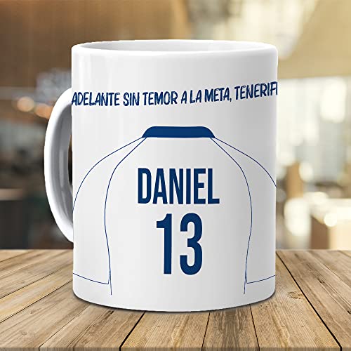 mundohuevo Taza personalizada con texto. Regalo original.Camiseta personalizada Tenerife. Haz un regalo único