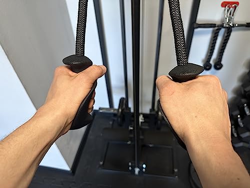 MuscleForge® Cuerda Ergonómica para Tríceps, Cuerda de Agarre para Tríceps para Polea, Máquina de Cable, Mango Antideslizante para Entrenamiento de Tríceps en Gimnasio o en Casa