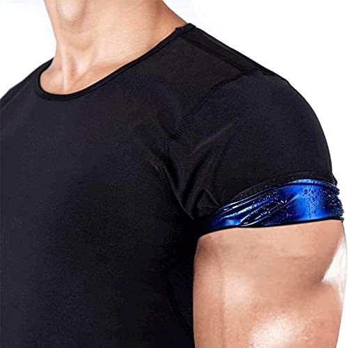 MXYKJO Camisa de Traje de Sauna para Hombres: Chaleco de compresión para el Sudor Que atrapa el Calor, Camiseta Moldeadora, Chaqueta Moldeadora de Calor versátil para Ejercicios de Gimnasio