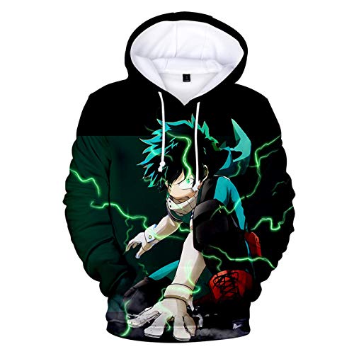 My Hero Academia Sudadera con capucha para niños Boku No Hero Academia Anime Cosplay Disfraz Sudadera de Algodón Sudadera Chaqueta Abrigo Disfraz Niños