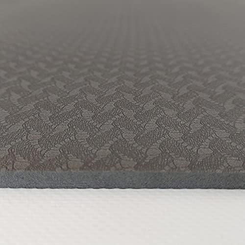 NAWA Home Esterilla Yoga Antideslizante, Alfombrilla Ejercicio | Evita Resbalones | Ideal para Yoga y Pilates | Protección Articular | Diseño Original Con Control de Extensión de Movimientos, Gris