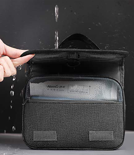 Neceser colgante – portátil, organizador de cosméticos para hombres y mujeres, bolsa de ducha impermeable para viajes de negocios, gimnasio, vacaciones y hogar, color negro, Black