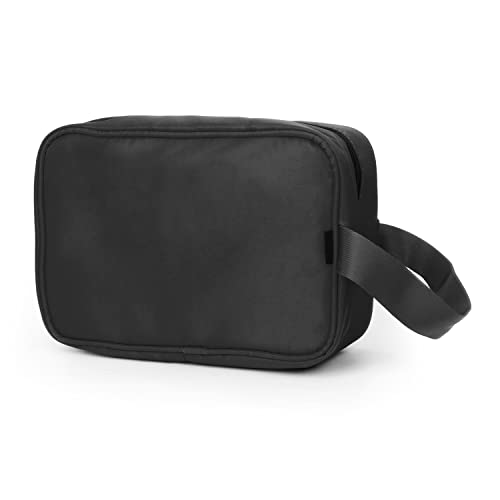 Neceser de Viaje, Carttiya Neceser Maquillaje Grande para Hombre y Mujer, Bolsa de Aseo Plegable Impermeable para Colgar (Nylon-Negro)