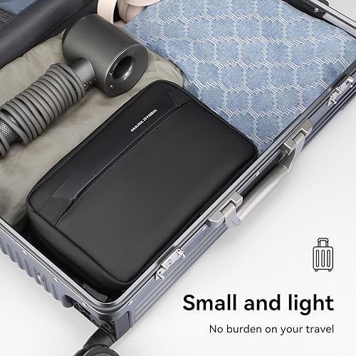 Neceser para colgar, resistente al agua, bolsa de aseo para hombres y mujeres, bolsa de maquillaje plegable con 4 compartimentos para viajes de negocios, gimnasio, vacaciones y hogar, Neceser unisex