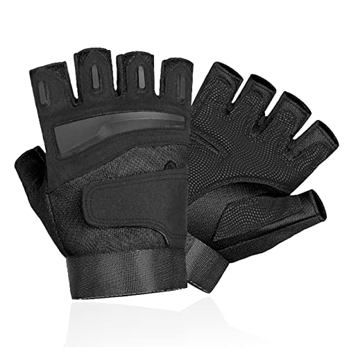 Newaner Guantes de Gimnasio, Antideslizante Acolchado Agarre Protección, Respirable Gym Gloves para Entrenamiento de Fuerza, Gimnasia, Fitness, Ciclismo, Halterofilia, para Mujer y Hombre (M)