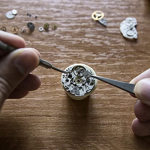 Newpop 147 Pcs Kit de Reparación de Relojes, Profesionales Completo Herramientas Relojero Ajuste Correa para Cambiar Pilas, Abridor de Tapas, con Destornillador, Barra de Resorte