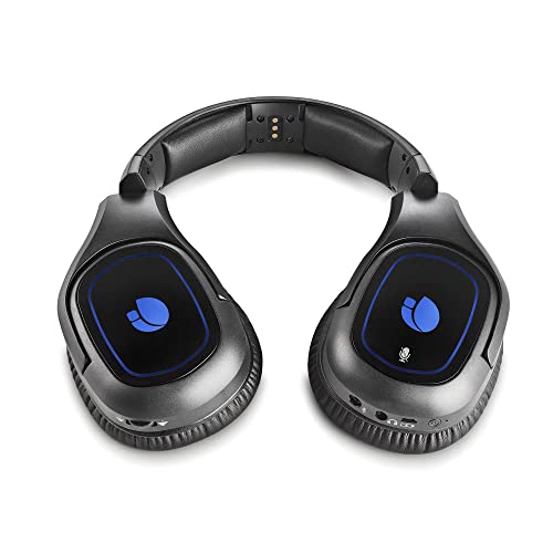 NGS GHX-600 - Auriculares 7.1 de Gaming Inalámbricos con Tecnología 2,4 GHz, Luces LED y Base de Carga