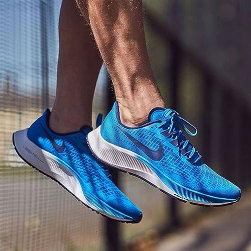 Nike Air Zoom Pegasus 37, Zapatilla de Correr Hombre, Foto Azul/Azul Vacío/Blanco, 44 EU