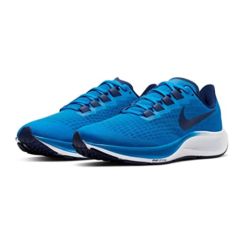 Nike Air Zoom Pegasus 37, Zapatilla de Correr Hombre, Foto Azul/Azul Vacío/Blanco, 44 EU