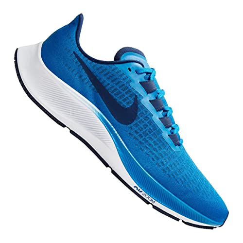 Nike Air Zoom Pegasus 37, Zapatilla de Correr Hombre, Foto Azul/Azul Vacío/Blanco, 44 EU