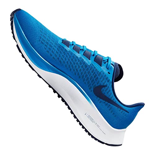 Nike Air Zoom Pegasus 37, Zapatilla de Correr Hombre, Foto Azul/Azul Vacío/Blanco, 44 EU