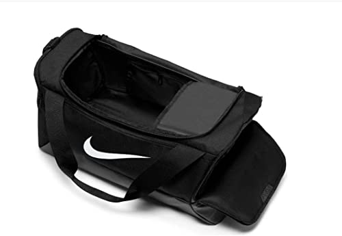 NIKE DM3976-010 NK BRSLA S DUFF - 9,5 (41L) Sports backpack Unisex Adult BLACK/BLACK/WHITE Tamaño 1SIZE