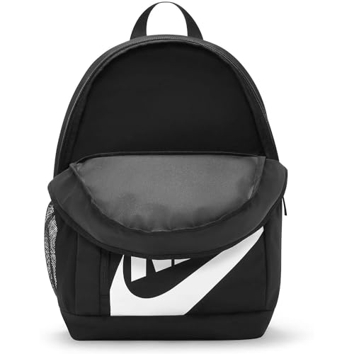 NIKE DR6084-010 Y NK ELMNTL BKPK Sports backpack Unisex BLACK/BLACK/WHITE Tamaño 1SIZE