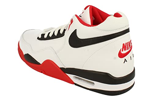 NIKE Flight Legacy Hombre Trainers BQ4212 Sneakers Zapatos (UK 11.5 US 12.5 EU 47, White Black University Red 100)