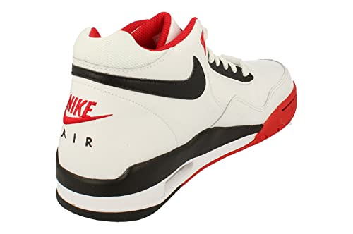 NIKE Flight Legacy Hombre Trainers BQ4212 Sneakers Zapatos (UK 11.5 US 12.5 EU 47, White Black University Red 100)