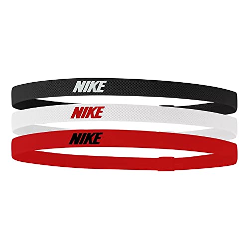 NIKE Hombre Banda para La Cabeza-9318-119 083 Black/White/University Red One Size