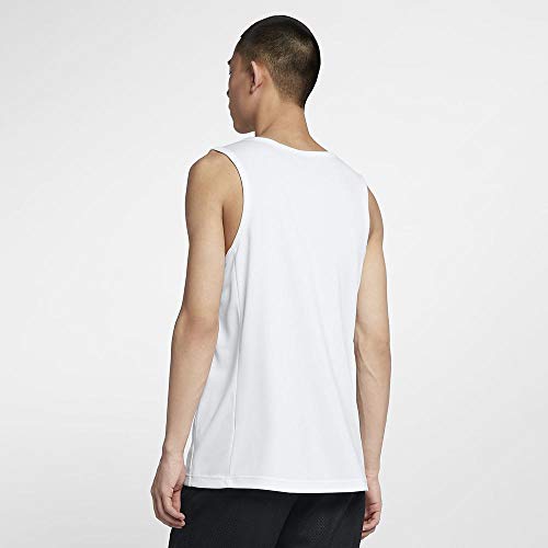 Nike M NK Dry Top SL Crossover BB Camiseta sin Mangas, Hombre, White/Black, XL