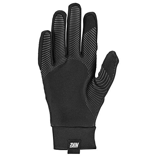 NIKE NGY1S Carta YA - Guantes de fútbol Americano con Capa Base, Color Negro y Blanco, Talla S