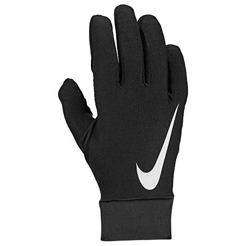 NIKE NGY1S Carta YA - Guantes de fútbol Americano con Capa Base, Color Negro y Blanco, Talla S