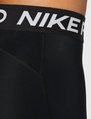 Nike W NP 365 Short 3" Shorts, Womens, Black/(White), Large