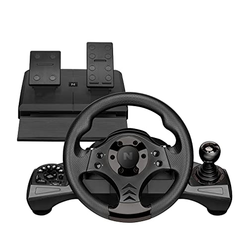 NiTHO Drive Pro V16 Volante de Carreras con Pedales y Cambio, Volante de Juego para PC, PS4, Xbox One, Xbox Series X|S y Switch, Simulador de Conduccion de 270 Grados con Doble Vibración