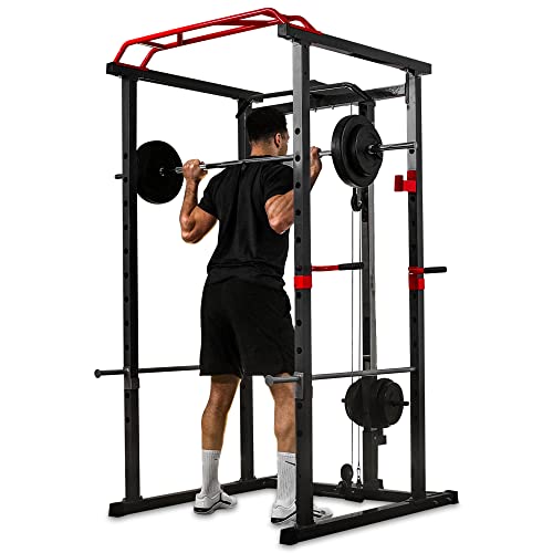 Nordcore Power Rack – Rack de Entrenamiento Ajustable multiprensa – Entrenamiento de Fuerza para casa, Entrenamiento de Fuerza, Squat Rack, 110 x 140 x 220 cm