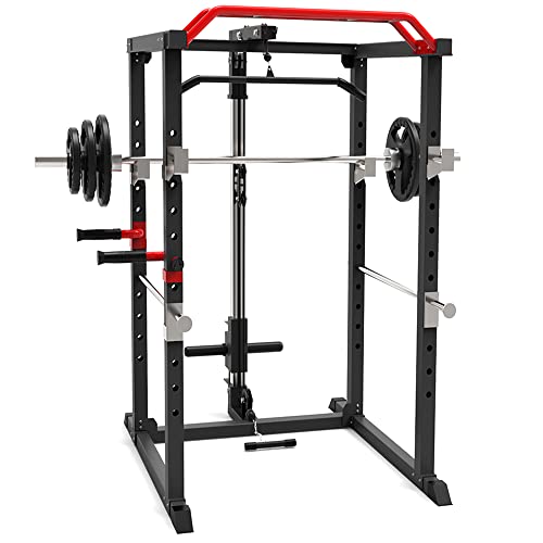 Nordcore Power Rack – Rack de Entrenamiento Ajustable multiprensa – Entrenamiento de Fuerza para casa, Entrenamiento de Fuerza, Squat Rack, 110 x 140 x 220 cm