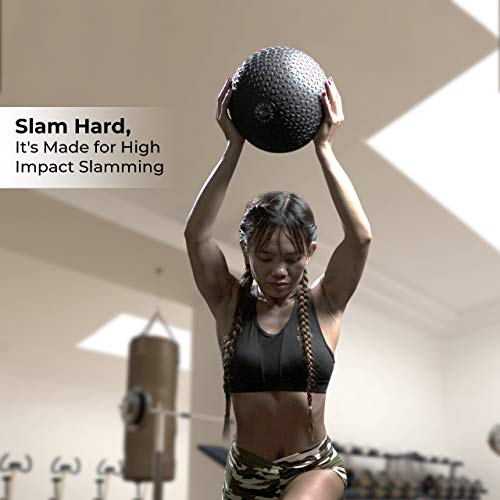 Nordic Lifting Slam Ball para Crossfit - Slamball con Textura para Entrenamiento de Core y Fitness (30lbs)