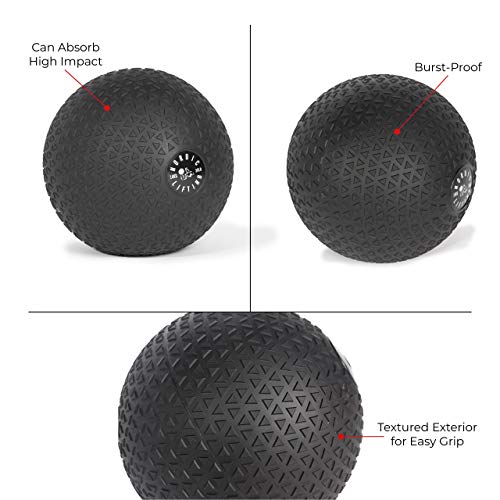 Nordic Lifting Slam Ball para Crossfit - Slamball con Textura para Entrenamiento de Core y Fitness (30lbs)