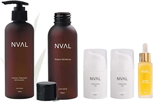 NUAL- Kit Rutina Diaria Facial Nval | Limpieza, Hidratación y Prevención para todo tipo de pieles | Cuidado de la Piel (Completo)