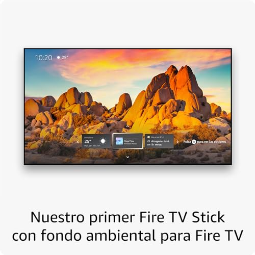 Nuevo Amazon Fire TV Stick 4K Max | Dispositivo de streaming compatible con Wi-Fi 6E y fondo ambiental