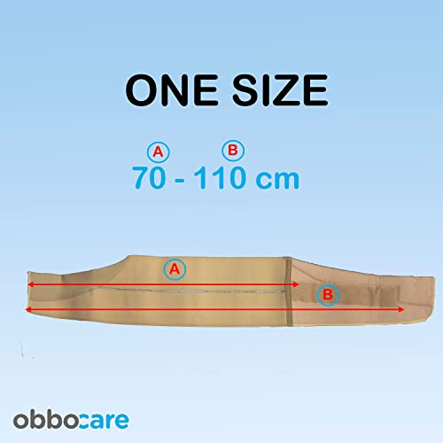 Obbocare - Faja Torácica Standard Con 2 Bandas Elásticas Que Permiten Una Óptima Adaptación A Cada Perfil Anatómico. Color Beige. Talla Única