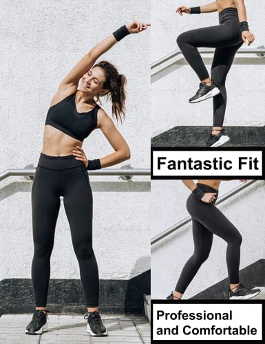 Occffy Leggings Mujer Deporte Cintura Alta Mallas Pantalones Deportivos Leggins con Bolsillos para Yoga Running Fitness y Ejercicio Oc01(Gris, L)