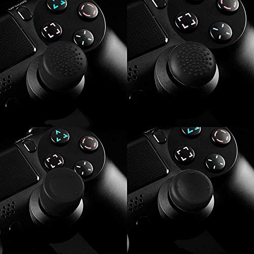 OcioDual 8 Tapones para Pulgares Compatible con Joystick Analógico Mando PS5/PS4/Slim/PRO Negra Protectores de Silicona Goma L3 R3