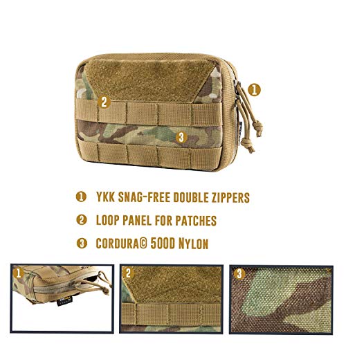 OneTigris Molle EDC - Bolsa para Herramientas tácticas (Nailon), Camo- Advanced Version (Camo - Basic Version)