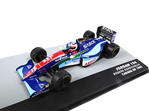 OPO 10 - Coche de Fórmula 1 1/43 Compatible con Jordan 194# 14 Rubens Barrichello Canada GP F1 1994 (721)