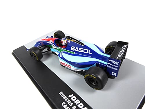 OPO 10 - Coche de Fórmula 1 1/43 Compatible con Jordan 194# 14 Rubens Barrichello Canada GP F1 1994 (721)