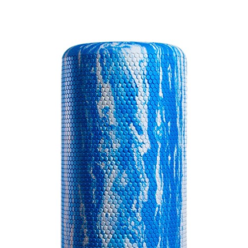 OPTP PRO-Roller Rodillo de espuma de densidad estándar – Rodillo duradero para masaje, estiramiento, fitness, yoga y pilates – azul, 36 pulgadas por 6 pulgadas (PFR36B)