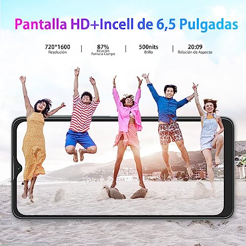 OSCAL C30 Moviles 2023, Telefono Movil Android 12 7GB RAM 32GB ROM y 256GB Expandible con 6.56'' Pantalla HD+, Batería 5180mAh, 12MP+5MP Cámaras, Doble SIM 4G/Face ID/OTG/Type-C