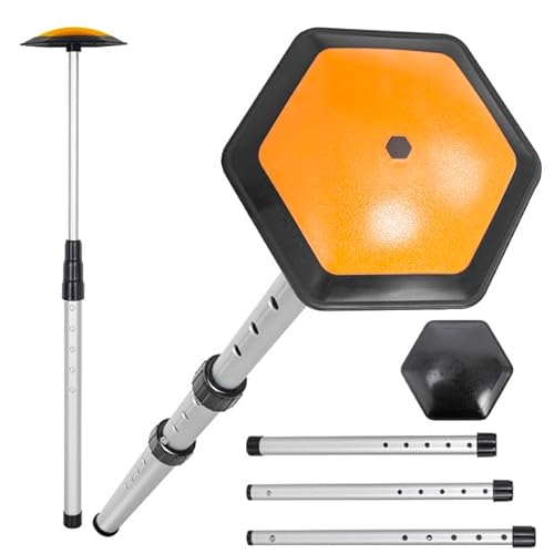 OUUTMEE Barra de apoyo para bolsas de golf, barra de soporte de aluminio para golf, hexagonal, resistente al impacto, cubierta de viaje flexible para golf, club de golf, soporte de viaje, barra de