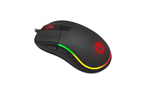 Ozone Raton Gaming Neon X40 -OZNEONX40- Raton para Gamers competitivos,Sensor Optico PMW 3330, Iluminación RGB, dpi 7200, Software Personalizable, Negro