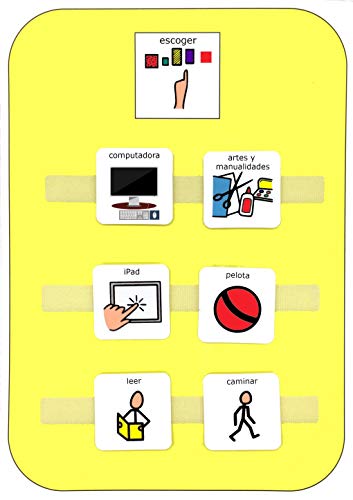 Panel Elección Visual Actividades – Panel Rutinas Mejorar Comunicación - Juguetes Autismo –CAA – Regalos Niños –16 x Pictogramas Rutinas Niños Español