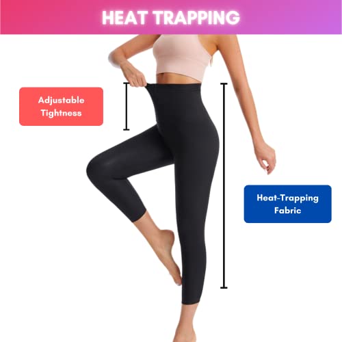 Pantalones Pantalón Leggins Sauna Sudoración térmicos Ejercicio para Pérdida de Peso Deportivo Fitness Sudor Fajas Muslo Entrenamiento Traje Cintura Entrenador Gimnasio Boxeo Adelgazantes Mujer