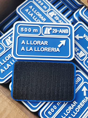 Parche Rectangular de PVC Para Mochila Tactica - A Llorar a la Lloreria - 76x43 Mm - Parches De Cross Training Para Mochilas Militares - Accesorio Para Gym Diseñado En España Para Mochilas Y Chaleco