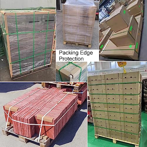 Pared Protecciones para bordes y esquinas Commercial Shipping Packing Paper Corner Shield 100Pcs, Portable Moving Edge Protector Bumpers for Warehouse/ School/ Hospitals/ Gym Club, Garage Wall Corner