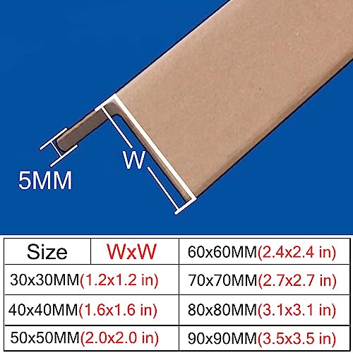 Pared Protecciones para bordes y esquinas Commercial Shipping Packing Paper Corner Shield 100Pcs, Portable Moving Edge Protector Bumpers for Warehouse/ School/ Hospitals/ Gym Club, Garage Wall Corner