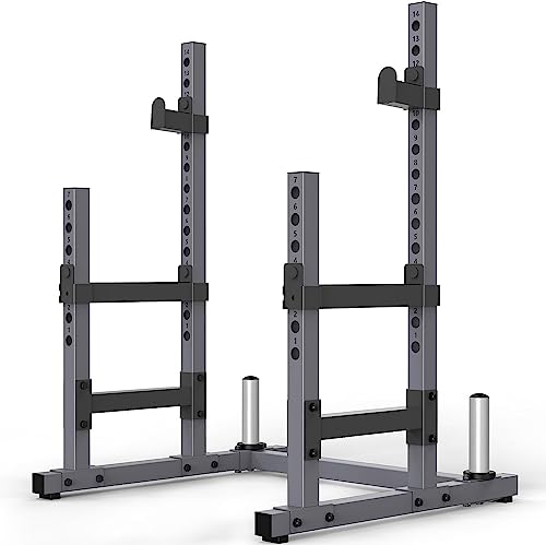 PASYOU SR30 Soporte para Sentadillas, Soporte para Barra Ajustable, Rack Musculación Soporte Multifuncional para Barra, Máx. 800 KG